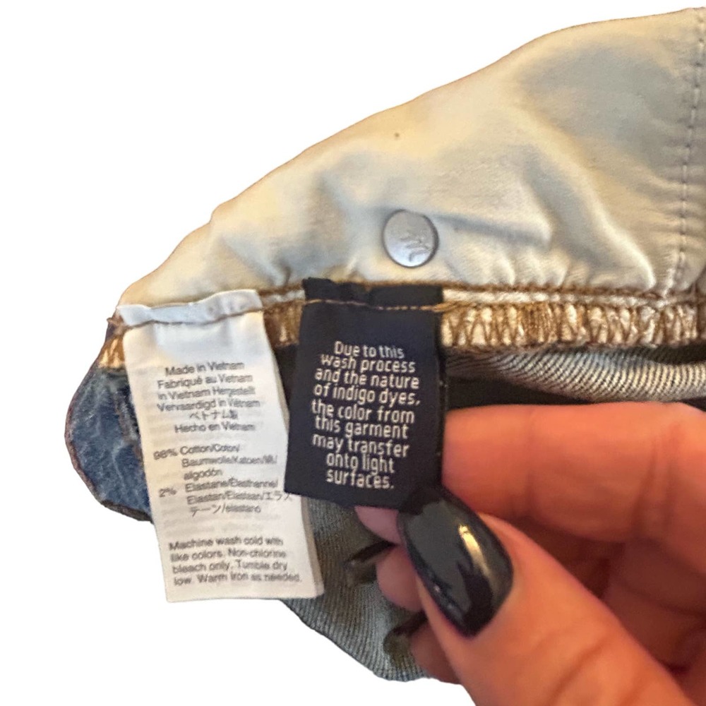 MADEWELL Two Tone High-Rise Slim Boy Jean Size 28 - Picture 7 of 16